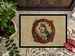 Alaskan Klee Kai Christmas Flowers Doormat Front Door Mat Indoor Outdoor Rugs For Entryway, Non Slip Washable Low Pile, 24H X 36W_maomaolike.com