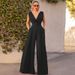 new slim jumpsuit high waist slimming jumpsuit straight wide leg pants for women_maomaolike.com