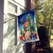 Pit Bull Terrier Christmas Reindeer House Flag Large Porch Sleeve Pole Decorative Outside Yard Banner Artwork Wall Hanging, Polyester, House Size, Multicolor_maomaolike.com