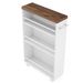 4-Tier Storage Cart, Slim Rolling Narrow Kitchen Cart For Small Place_maomaolike.com