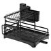 Double-layer Stacked Kitchen Drain Household Cupboard Dishes And Dish Bowl Chopsticks Storage Rack_maomaolike.com