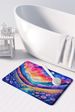 Periwinkles In Color Memory Foam Kitchen Mat Machine Washable Anti-Fatigue Mat Cushion Comfort Bath Mat Or Kitchen Rug_maomaolike.com
