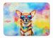 Chihuahua Hippie Dawg Memory Foam Kitchen Mat Machine Washable Anti-Fatigue Mat Cushion Comfort Bath Mat Or Kitchen Rug_maomaolike.com