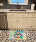 Bichon Frise Hippie Dawg Memory Foam Kitchen Mat Machine Washable Anti-Fatigue Mat Cushion Comfort Bath Mat Or Kitchen Rug_maomaolike.com