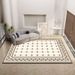Living Room Rug Large Size Gorgeous Gold Frame Design Bedroom Rug Plush Thickened Machine Washable Thickened Underlay Interior Decorative Rug_maomaolike.com