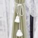 Simple French Style Solid Color Champagne Beaded Sheer Curtain Binding Rope Tiebacks Hanging Bands_maomaolike.com