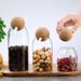 Household Five Grains Sealed Food Spice Square High Borosilicate Glass Storage Jar_maomaolike.com