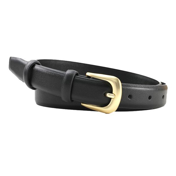 Women's Fashion Pin Buckle Thin Real Luxury Soft Women With Cargo Pants Jeans Windproof PU Belt_maomaolike.com