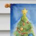 Kerry Blue Terrier Christmas Reindeer House Flag Large Porch Sleeve Pole Decorative Outside Yard Banner Artwork Wall Hanging, Polyester, House Size, Multicolor_maomaolike.com