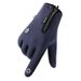 Cycling gloves men's fall and winter anti-splash plus velvet warm non-slip full-finger outdoor mountaineering sports gloves ladies_maomaolike.com