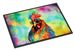 Hippie Animal Rooster Doormat Front Door Mat Indoor Outdoor Rugs For Entryway, Non Slip Washable Low Pile, 24H X 36W_maomaolike.com