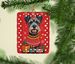 Schnauzer Holiday Christmas Porcelain Ornament Christmas Tree Hanging Decorations For Home Christmas Holiday, Rectangle, Gift, Multicolor_maomaolike.com