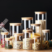 Tea Canister Sealed Container Grain Storage Jar Transparent Glass Bottle Set_maomaolike.com