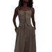 Women's Clothing pure desire sexy hollow strap top casual wide leg pants suit_maomaolike.com