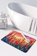 Gladiolus In Color Memory Foam Kitchen Mat Machine Washable Anti-Fatigue Mat Cushion Comfort Bath Mat Or Kitchen Rug_maomaolike.com