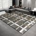 Living Room Rug,Large Rug,Oversized, Gold Leaves Design,Bedroom Rug,Soft And Thick, Machine Washable, Thickened Rug, Bedside Rug,Decorative Indoor Rug_maomaolike.com