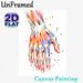 Hand Anatomy Painting Poster, Vibrant Watercolor Detailed Hand Muscle & Skeletal Structure Poster, Educational Anatomical Decor Suitable For Clinic_maomaolike.com