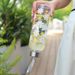 550ML Plastic Portable Gym Sport Bowknot Love Pattern Leakproof Water Cup Little Daisy Office Bottle_maomaolike.com