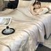 Wholesale Washed Silk Embossed Jacquard Summer Cool Embroidered Air Conditioning Four-Piece Set Machine Washable Thin Quilt_maomaolike.com