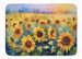 Sunflowers In Watercolor Memory Foam Kitchen Mat Machine Washable Anti-Fatigue Mat Cushion Comfort Bath Mat Or Kitchen Rug_maomaolike.com