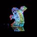Prism Rainbow Colors Horror Skull, Prism Skull LED Lights, Fun Colored Glowing Lights Halloween Interior Decorations_maomaolike.com