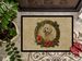 Poodle Christmas Flowers Doormat Front Door Mat Indoor Outdoor Rugs For Entryway, Non Slip Washable Low Pile, 24H X 36W_maomaolike.com
