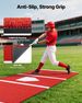 Baseball Hitting Mat, 10x3.8 Ft Batting Cage Mat, Batters Box Turf Mats, Softball Batting Practice Equipment With Home Plate And Anti Fade Turf, Portable Training Aid For Indoor Outdoor, Red_maomaolike.com