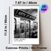 Paris Métro Arts Et Métiers Painting Poster, Monochrome Vintage Subway Interior Scene Poster, Urban Nostalgic Decor For Living Room, Office_maomaolike.com