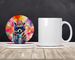 Hippie Animal Raccoon Large Sandstone Coasters Pack Of 4 Absorbent Round Coasters Decor Gifts For Men Or Women, 4 In, Multicolor_maomaolike.com