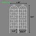 2 Pack Metal Garden Trellis 71" X 19.7" Rustproof Trellis For Climbing Plants Outdoor Flower Support Cream White_maomaolike.com