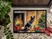 Australian Cattle Dog Cozy Christmas Doormat Front Door Mat Indoor Outdoor Rugs For Entryway, Non Slip Washable Low Pile, 24H X 36W_maomaolike.com