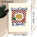 Pizza Pasta & Amore Themed Painting Poster, Hand-drawn Vibrant Italian Food Scene Poster, Warm Cheerful Design To Add Cozy Vibe, Ideal For Kitchen And_maomaolike.com