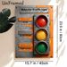 Behavior Traffic Light Painting Poster, Vintage Industrial Style Traffic Light Behavior Guide Poster, Practical Self-regulation Reminder, Suitable For_maomaolike.com