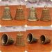Brass Prajna Paramita Heart Sutra Five-Stage Mountain Bell Six-Word Pendant Car Keychain Hanging Ornament Accessories_maomaolike.com