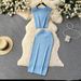 Women's Clothing sleeveless tops all match high waist skirt temperament lady style two piece suit_maomaolike.com