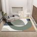 Living Room Rug Large Size Gorgeous Gold Frame Design Bedroom Rug Plush Thickened Machine Washable Thickened Underlay Interior Decorative Rug_maomaolike.com