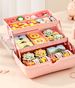 1pc Cute Cartoon Style Storage Box, Hairpin Headwear Cosmetics Storage Box, Large Capacity Transparent Lid Jewelry Box, Bedroom_maomaolike.com