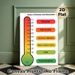Distress And Discomfort Scale Painting Poster, Color-coded Emotion Rating Chart Poster, Assists In Recognizing Emotional States, Suitable For Therapy_maomaolike.com