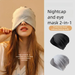 Weikang Fleece-Lined Eye Mask Sleep Autumn Winter Maternity Air-Conditioned Room Windproof Postpartum Cap Head Outdoor_maomaolike.com
