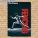 Fencing Themed Painting Poster, Bold Dramatic Fencer Action Poster, Stylish Sports-inspired Decor Ideal For Gym, Sports Room And Home Wall_maomaolike.com