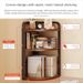 Desktop Storage Rack Small Bookshelf Writing Desk Triangle Wall Corner Organizer_maomaolike.com