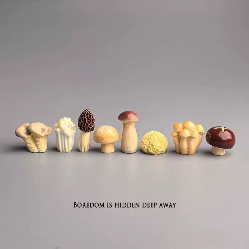 Bored, Place Some Cute Mushrooms To Heal Your Computer Desktop Japanese Style Workstation Office Desk Small Ornaments_maomaolike.com
