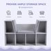 6-Cubby Kids Bookcase With Reading Nook And Cushion, Multi-Purpose Storage Organizer For Bedroom, Living Room, Grey_maomaolike.com