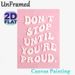 Motivational Quote Painting Poster, Pastel Pink Retro Typographic Poster, "Don't Stop Until You're Proud" Uplifting Wall Decor For Home Office_maomaolike.com