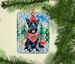 Scottish Terrier Christmas Porcelain Ornament Christmas Tree Hanging Decorations For Home Christmas Holiday, Rectangle, Gift, Multicolor_maomaolike.com