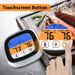 Digital Kitchen Meat Thermometer With Touchscreen LCD Display And Timer Cook Mode For Grilling BBQ - Precision Probe_maomaolike.com