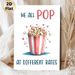 Popcorn Motivational Painting Poster, Watercolor Cute Striped Popcorn Bucket With Hearts Poster, Warm Encouraging Quote Decor For Home Theater, Living_maomaolike.com