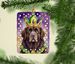Newfoundland King Of Mardi Gras Porcelain Ornament Christmas Tree Hanging Decorations For Home Christmas Holiday, Rectangle, Gift, Multicolor_maomaolike.com