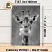 Funny Giraffe Painting Poster, Monochrome Whimsical Giraffe With Toilet Roll Poster, Playful Humorous Wall Decor Ideal For Bathroom, Living Room_maomaolike.com