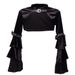 Women's Clothing Short slim dress coat Women's long sleeved small cape waistcoat Spring and autumn casual velvet small outerwear top_maomaolike.com